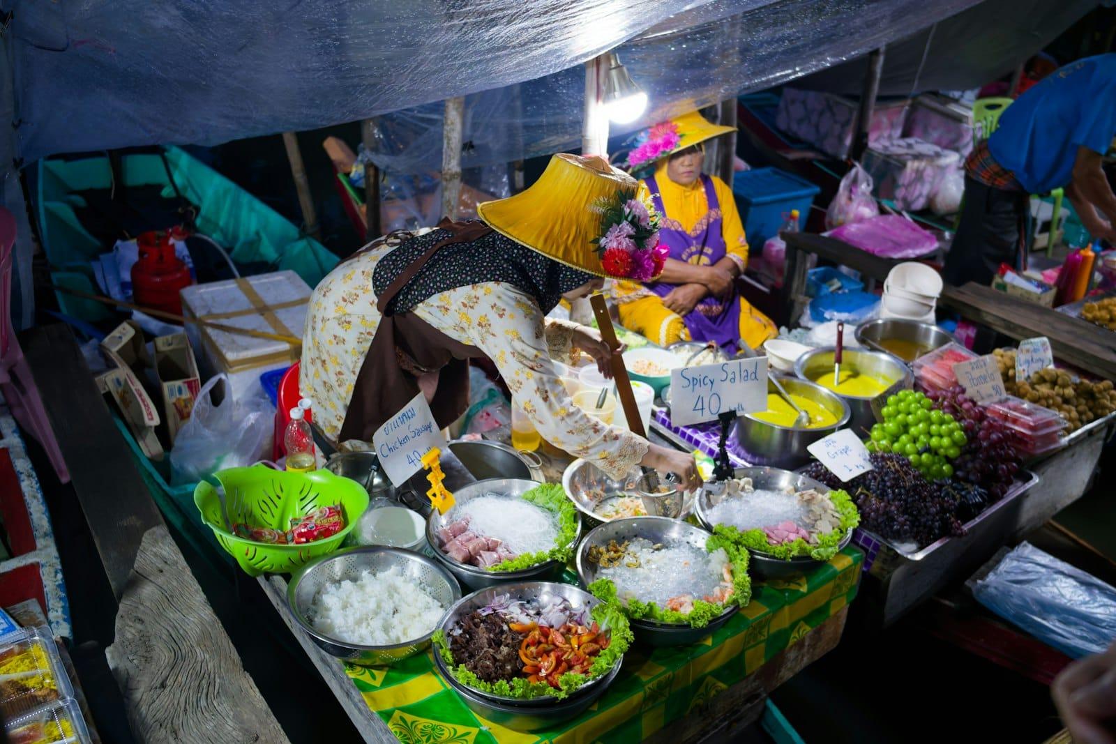 Un marché en Thaïlande
